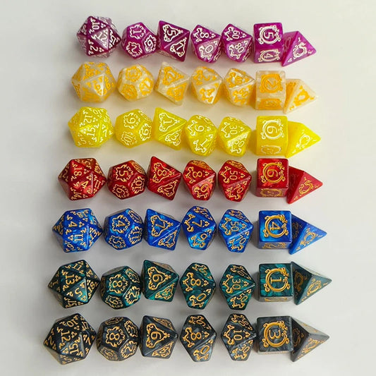 7-Piece Polyhedral Dice